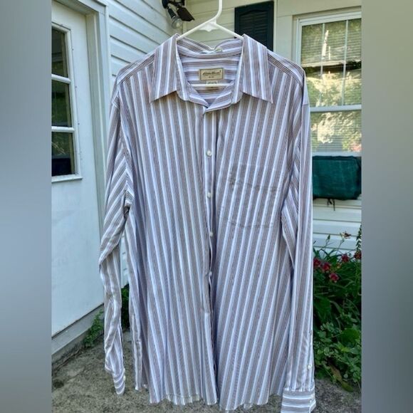 Eddie Bauer Other - Eddie Bauer Men’s Striped Button Down Shirt Long Sleeve Size XL Retro